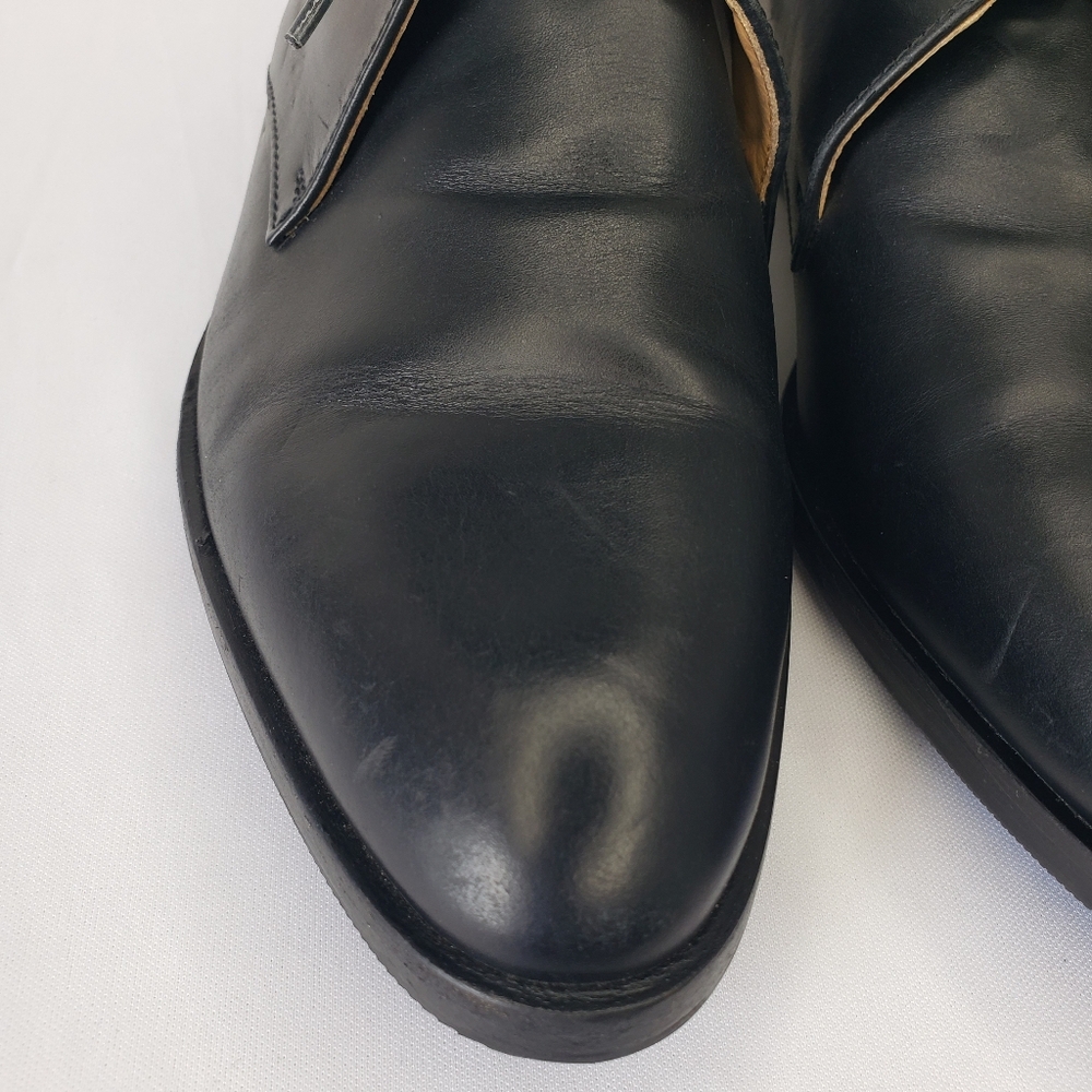 Everlane Black Leather Women's Oxfords Lace up Size 9 Made in Italy - Picture 2 of 14